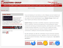 Tablet Screenshot of easterngroup.com.my